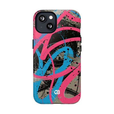 Cyber Splatter Flow · Tough 2.0 Magnetic Phone Case for iPhone · Pink