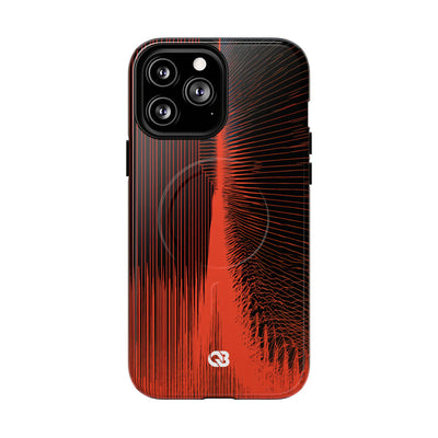 Orbital Resonance · Tough 2.0 Magnetic Phone Case for iPhone · Orange