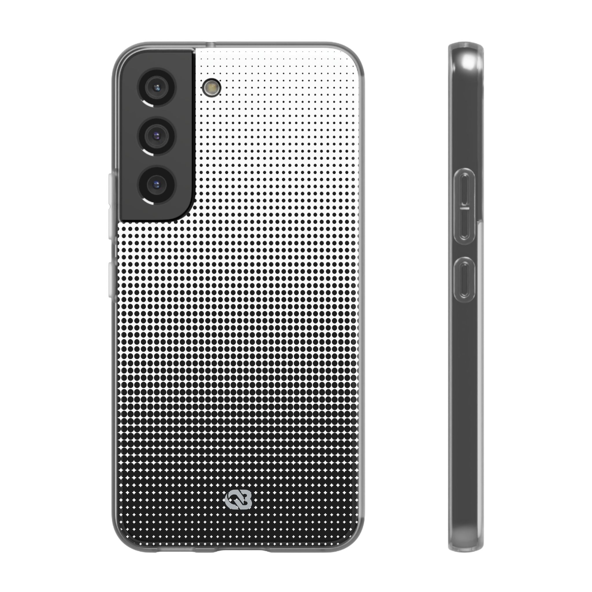 Black Lite Phone Case for Samsung - Obsidian Halftone Flux