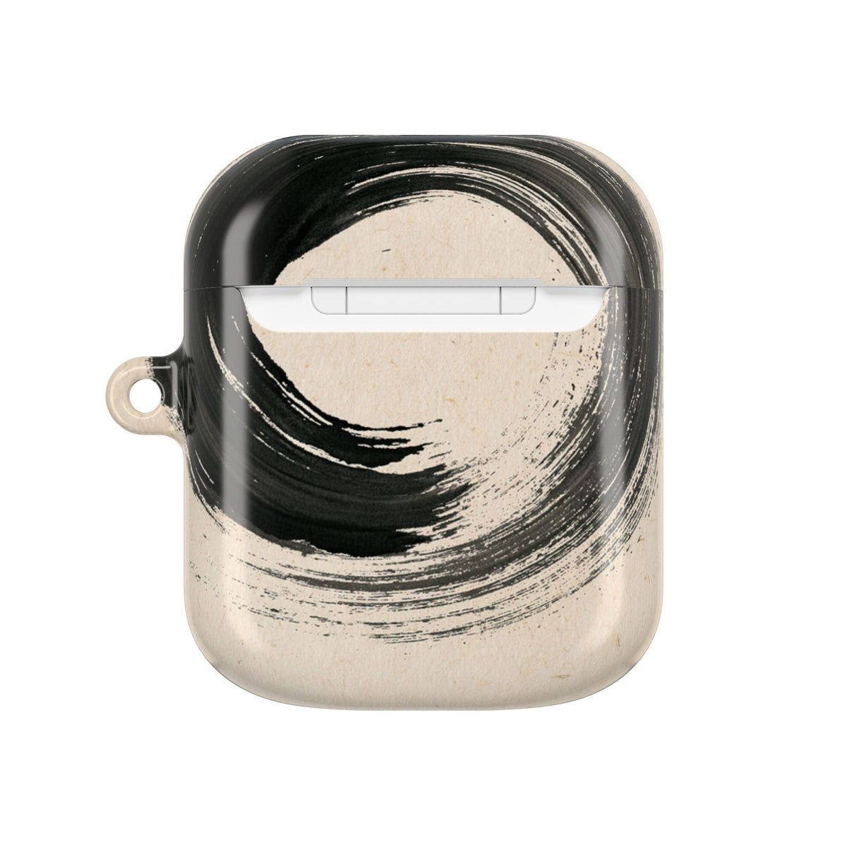 Zen Ensō Circle · Hard Case for AirPods & AirPods Pro · Beige