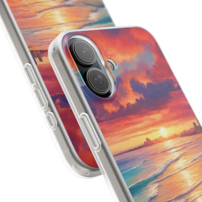 Crimson Shore Horizon · Soft Handyhülle für iPhone