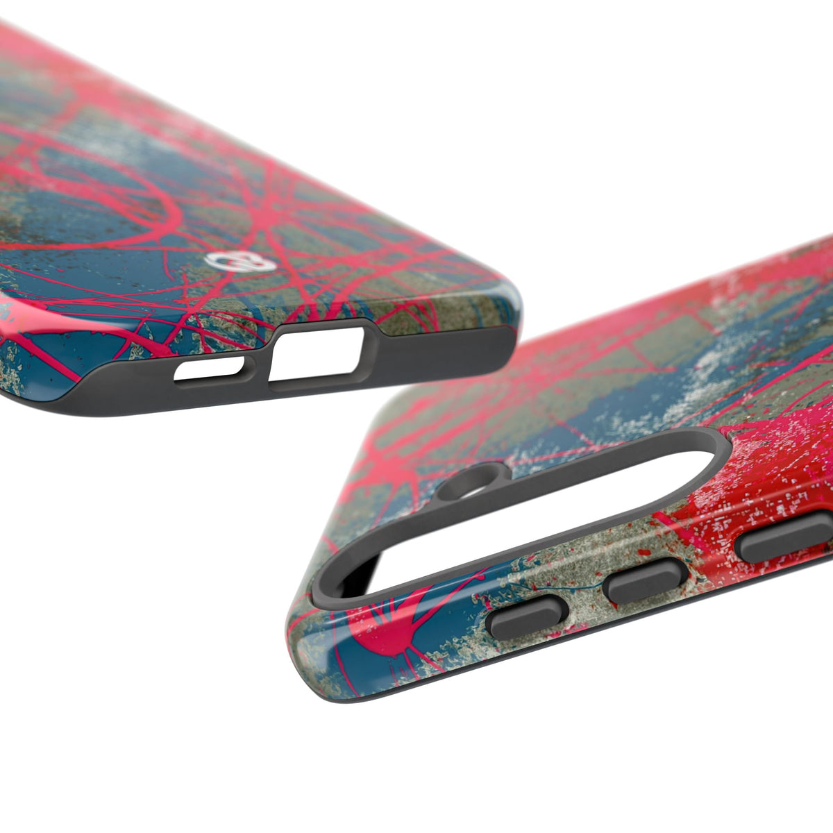 Neon Static Drip · Tough Phone Case for Samsung · Pink
