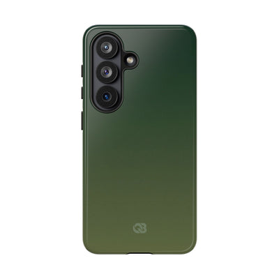 Green Tough Phone Case for Samsung - Shadow Moss Grain