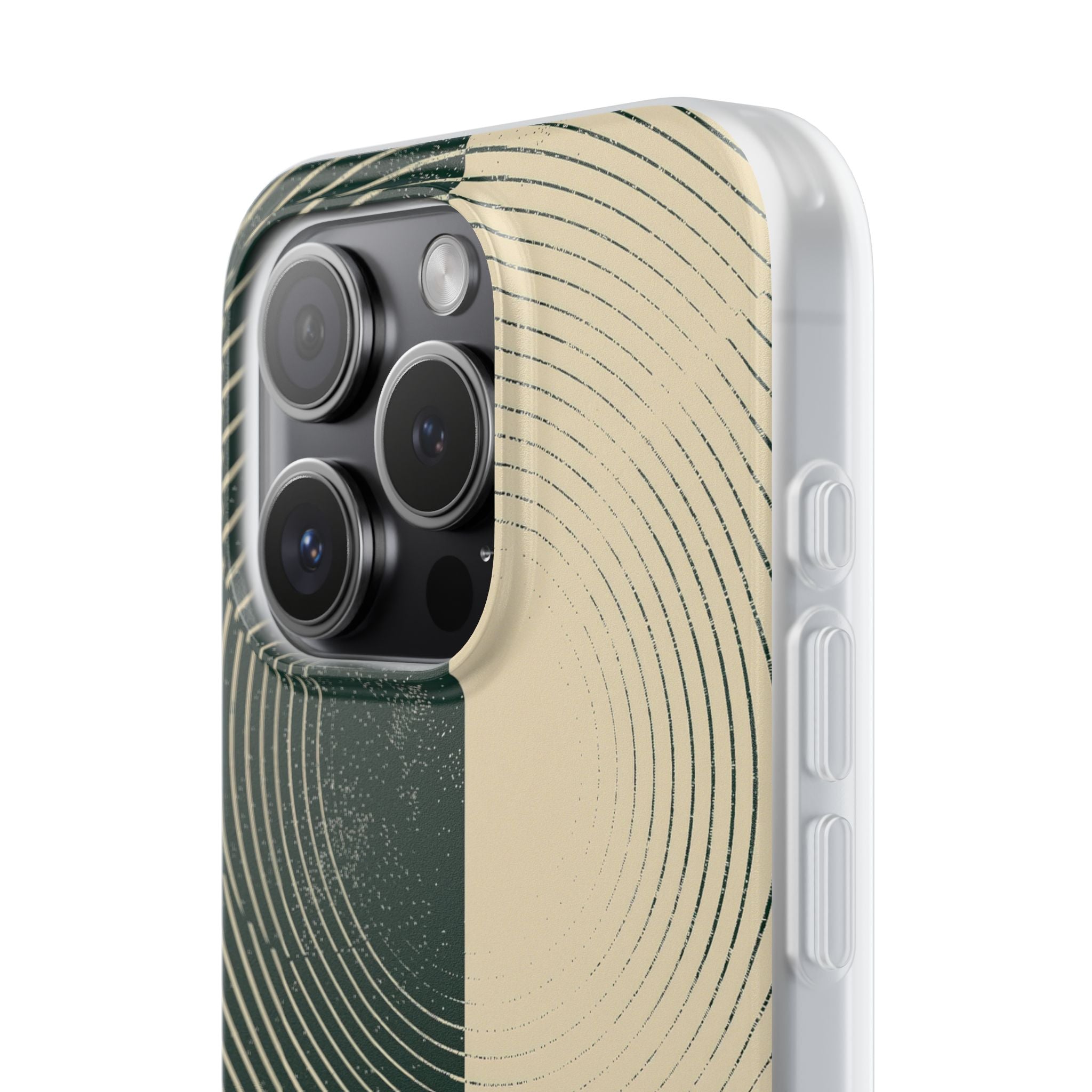Green Lite Phone Case for iPhone - Evergreen Split Grain