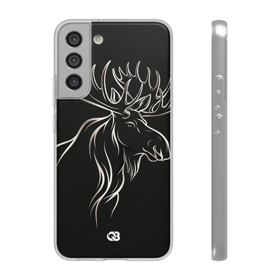Nordic Moose Contour · Lite Phone Case for Samsung · Black