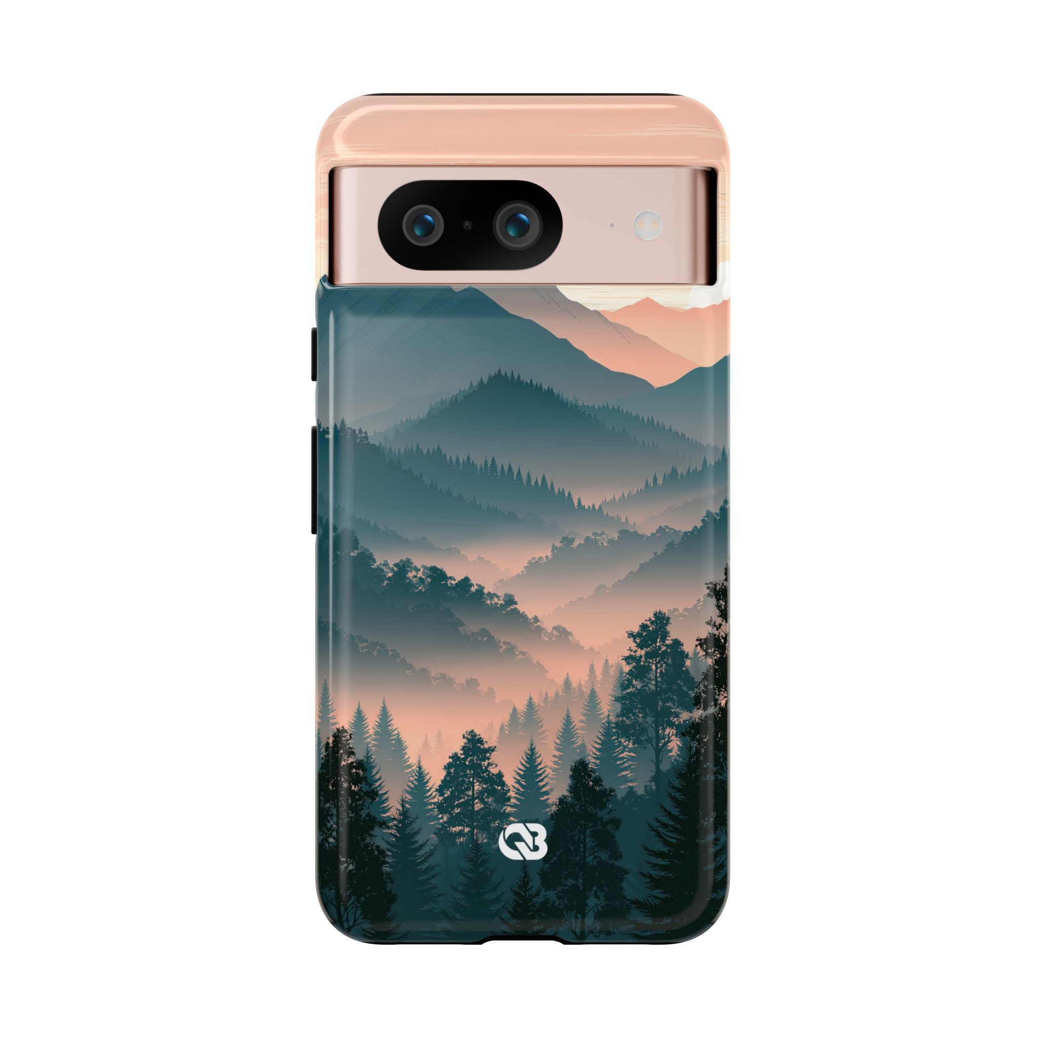 Teal Tough Phone Case for Google Pixel - Alpine Teal Horizon