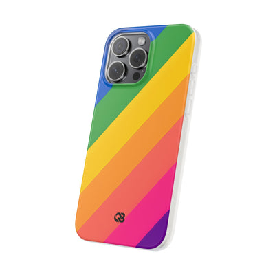 Vibrant Spectrum Slope · Soft Phone Case for iPhone