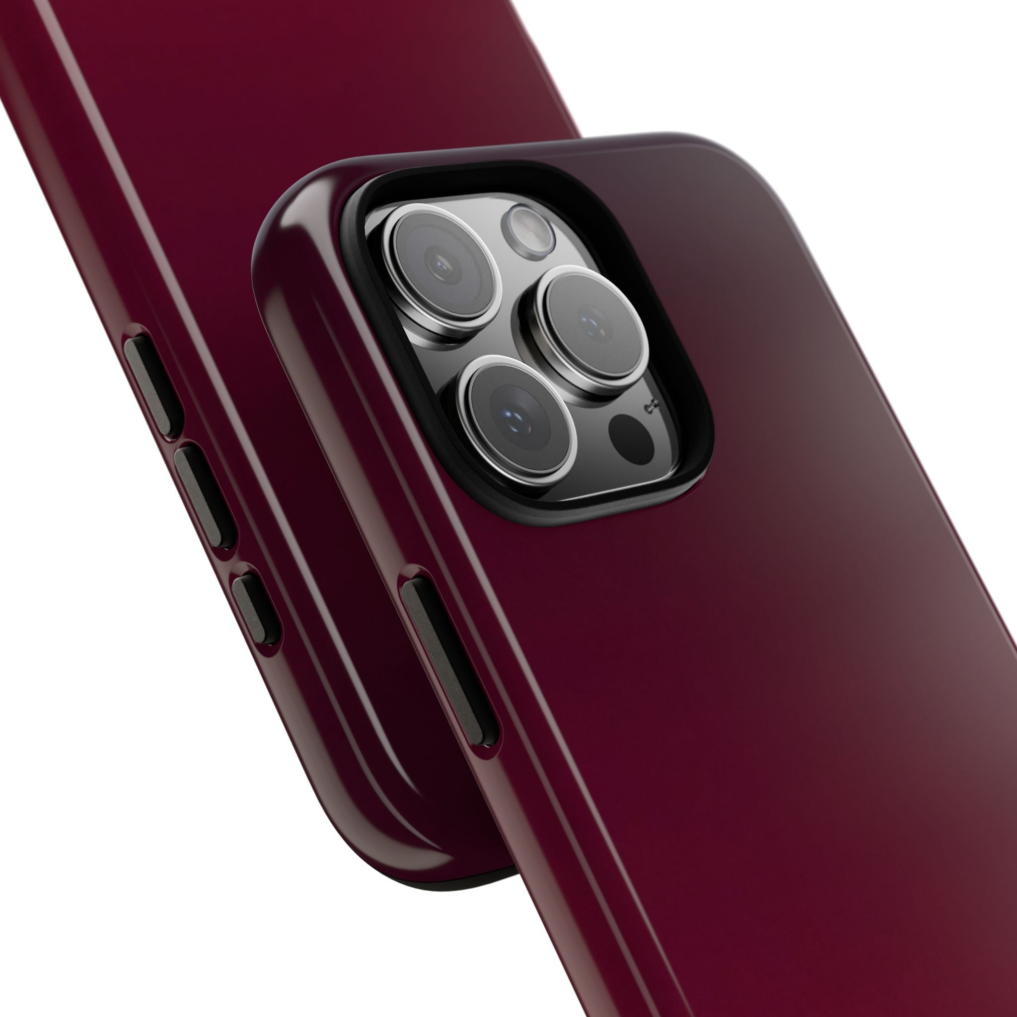 Red Tough Phone Case for iPhone - Deep Sangria Gradient