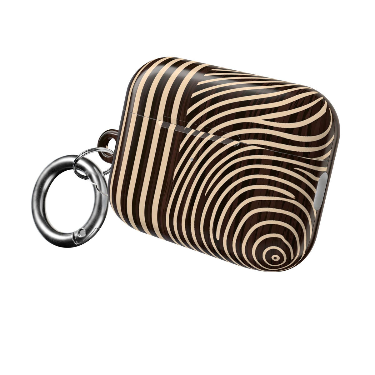 Timber Ring Contour · Hard Case for AirPods & AirPods Pro · Brown