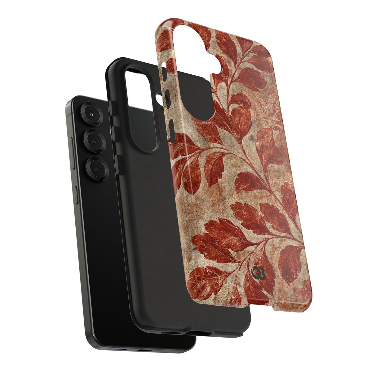Terracotta Botanical Fresco · Tough Phone Case for Samsung · Red