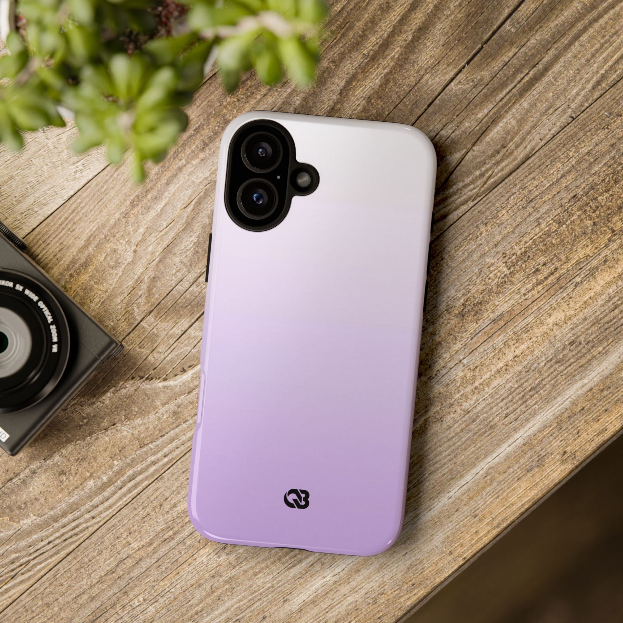 Purple Tough Phone Case for iPhone - Frosted Lavender Fade