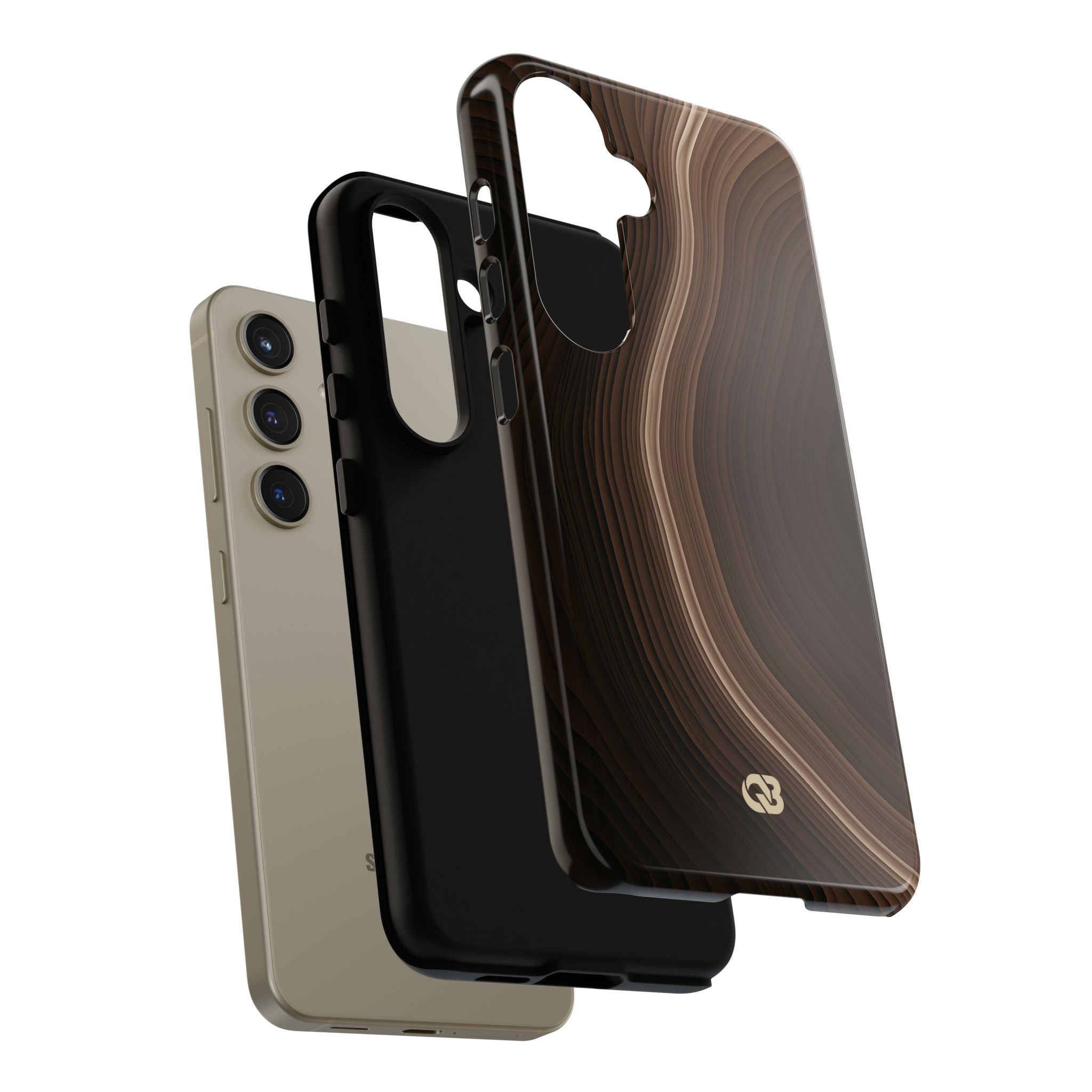 Brown Tough Phone Case for Samsung - Bronzed Canyon Relief