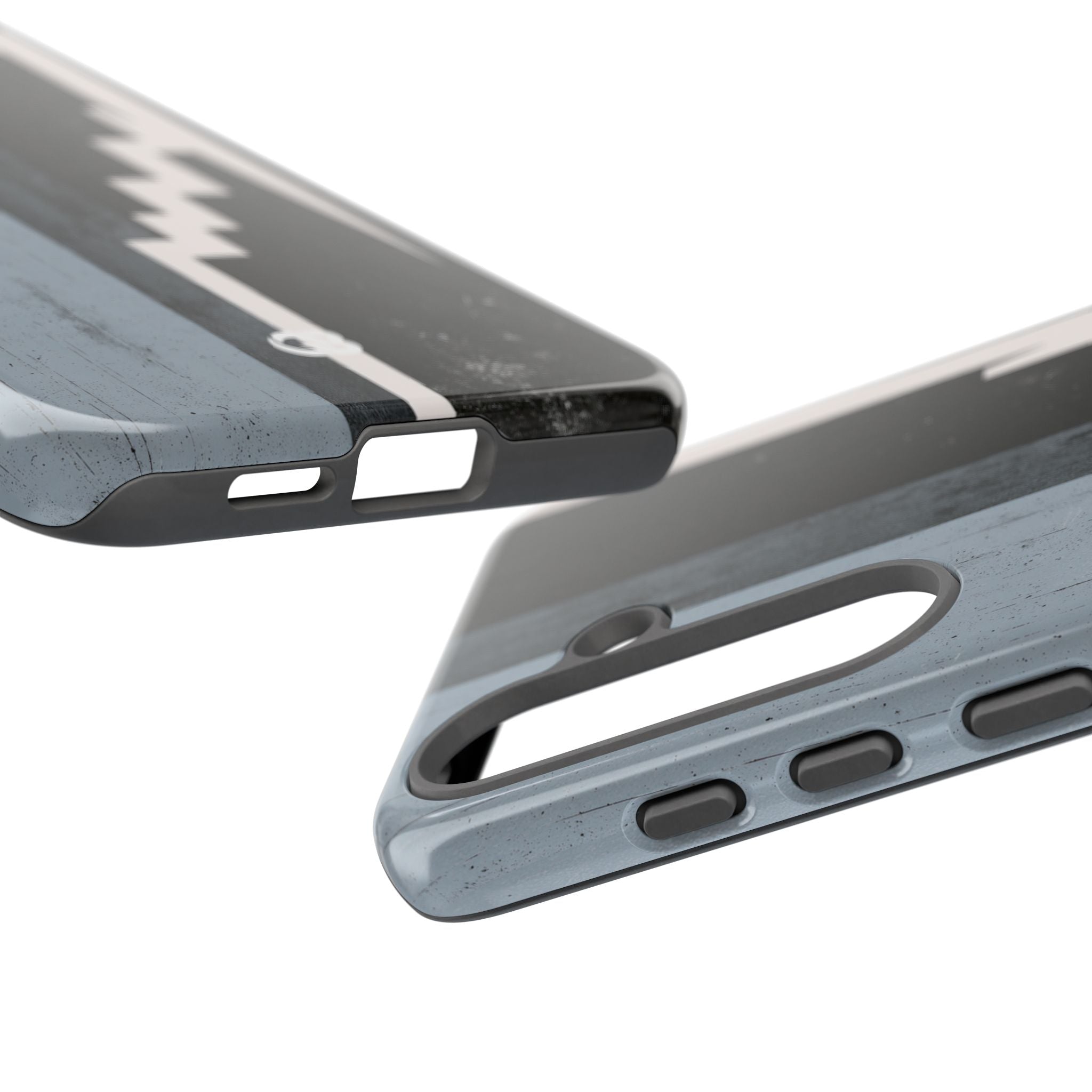 Grey Tough Phone Case for Samsung - Industrial Concrete Void