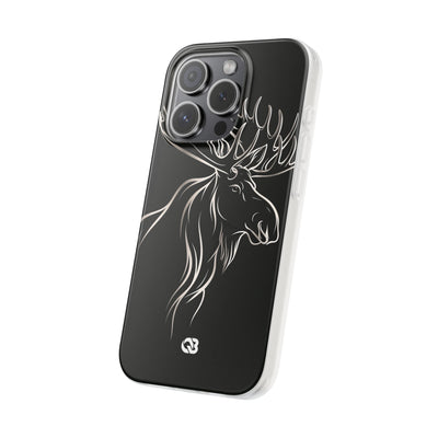 Nordic Moose Contour · Lite Phone Case for iPhone ·  Black