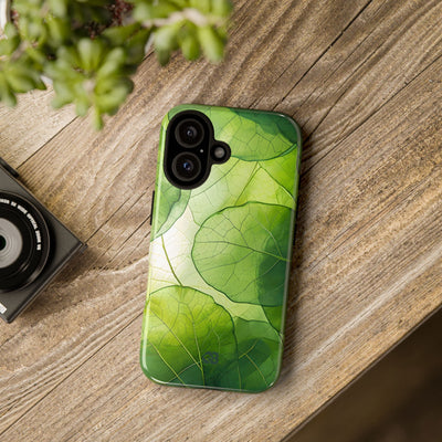 Emerald Leaf Veins · Tough Phone Case for iPhone