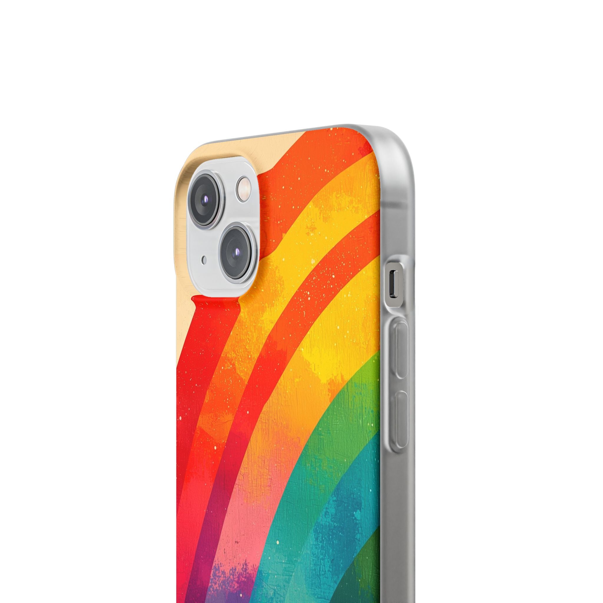 Textured Rainbow Arc iPhone 14 Case - Soft