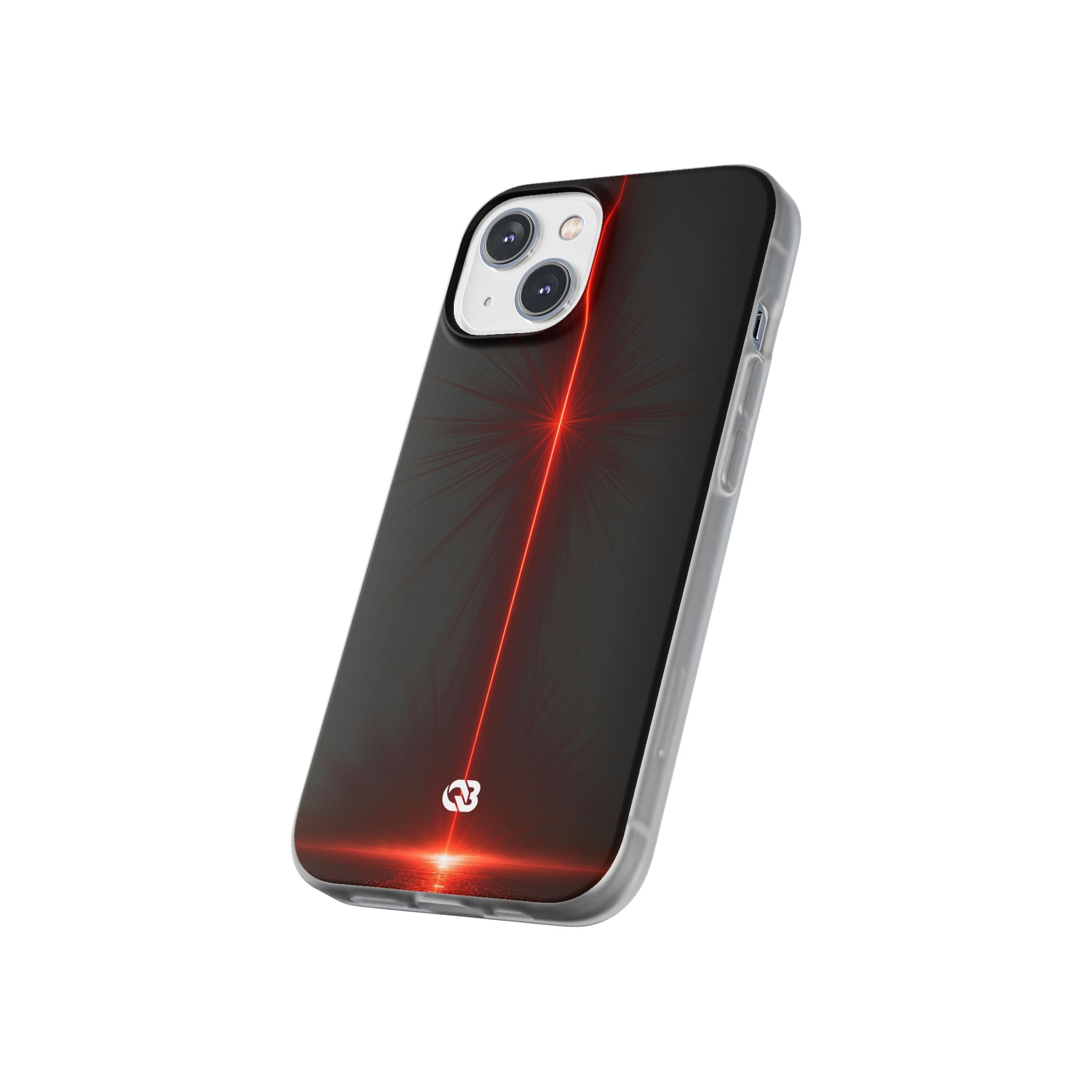Red Lite Phone Case for iPhone - Crimson Flare Vector