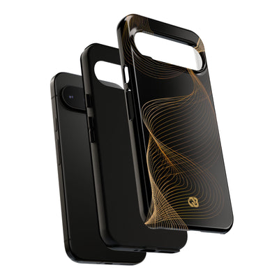 Gold Tough Phone Case for Google Pixel - Burnished Bronze Helix