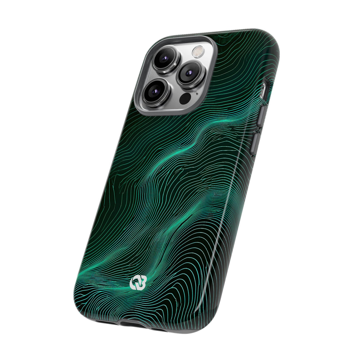 Emerald Topo Ridge · Tough Phone Case for iPhone · Green