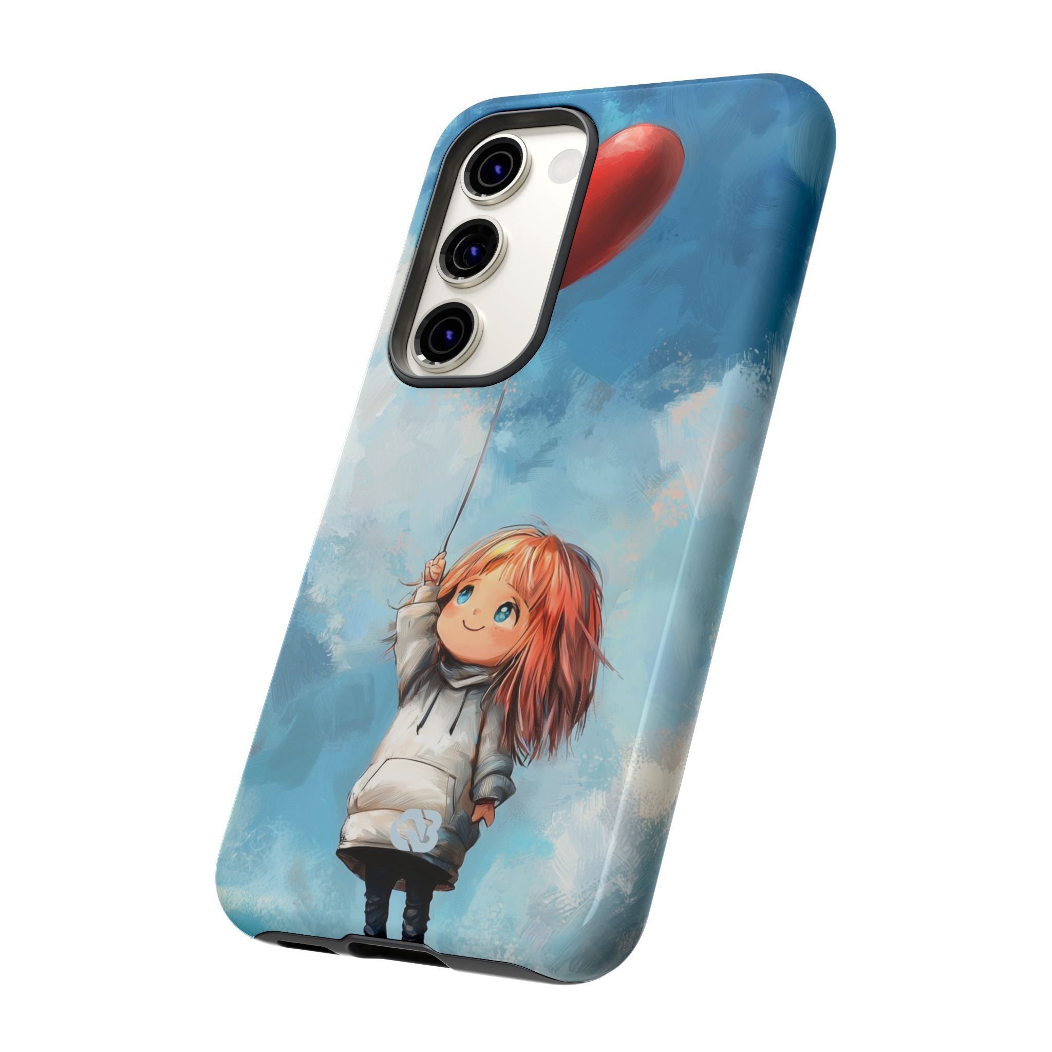 Crimson Heart Sky · Tough Phone Case for Samsung