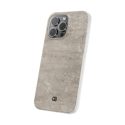 Grey Lite Phone Case for iPhone - Brutalist Stone Grit