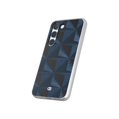 Blue Lite Phone Case for Samsung - Indigo Basalt Facets