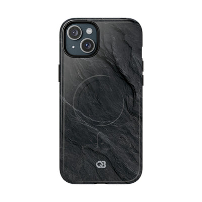 Black Tough 2.0 Magsafe Phone Case for iPhone - Midnight Slate Ridge