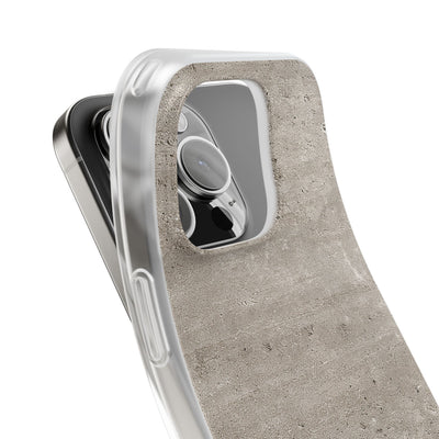 Grey Lite Phone Case for iPhone - Brutalist Stone Grit