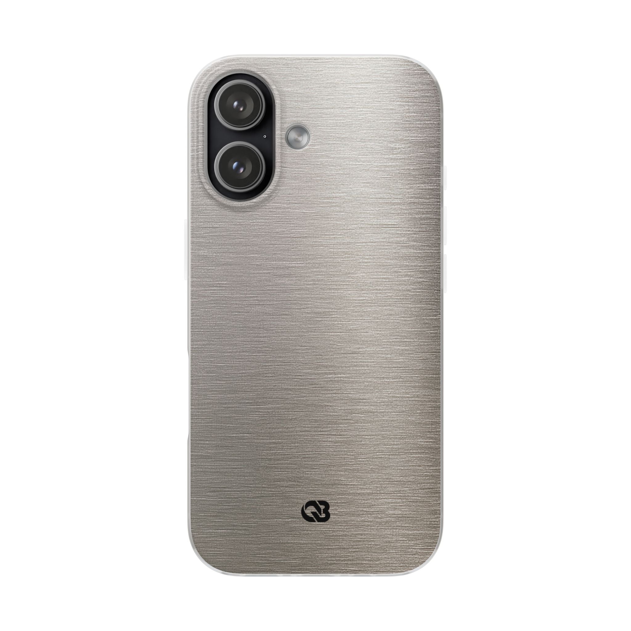 Grey Lite Phone Case for iPhone - Brushed Nickel Linen