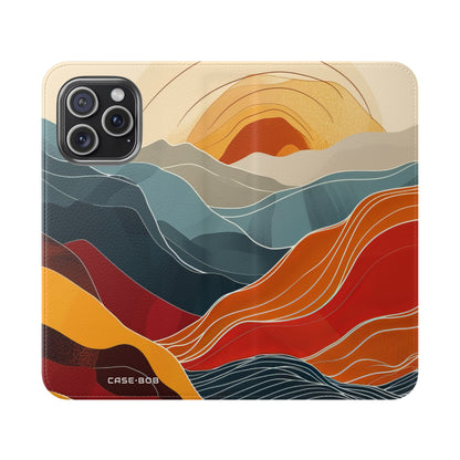 Crimson Hills - iPhone 15 Pro Max Case - Wallet