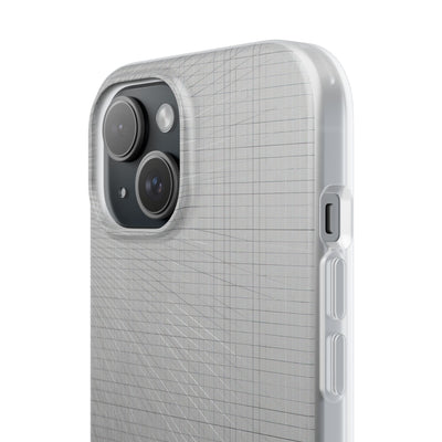 Grey Lite Phone Case for iPhone - Chrome Mesh Warp