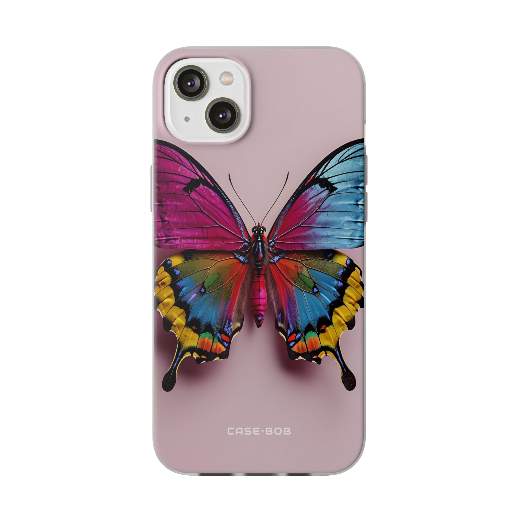 Lebhafter Schmetterling iPhone 14 Plus Case - Soft