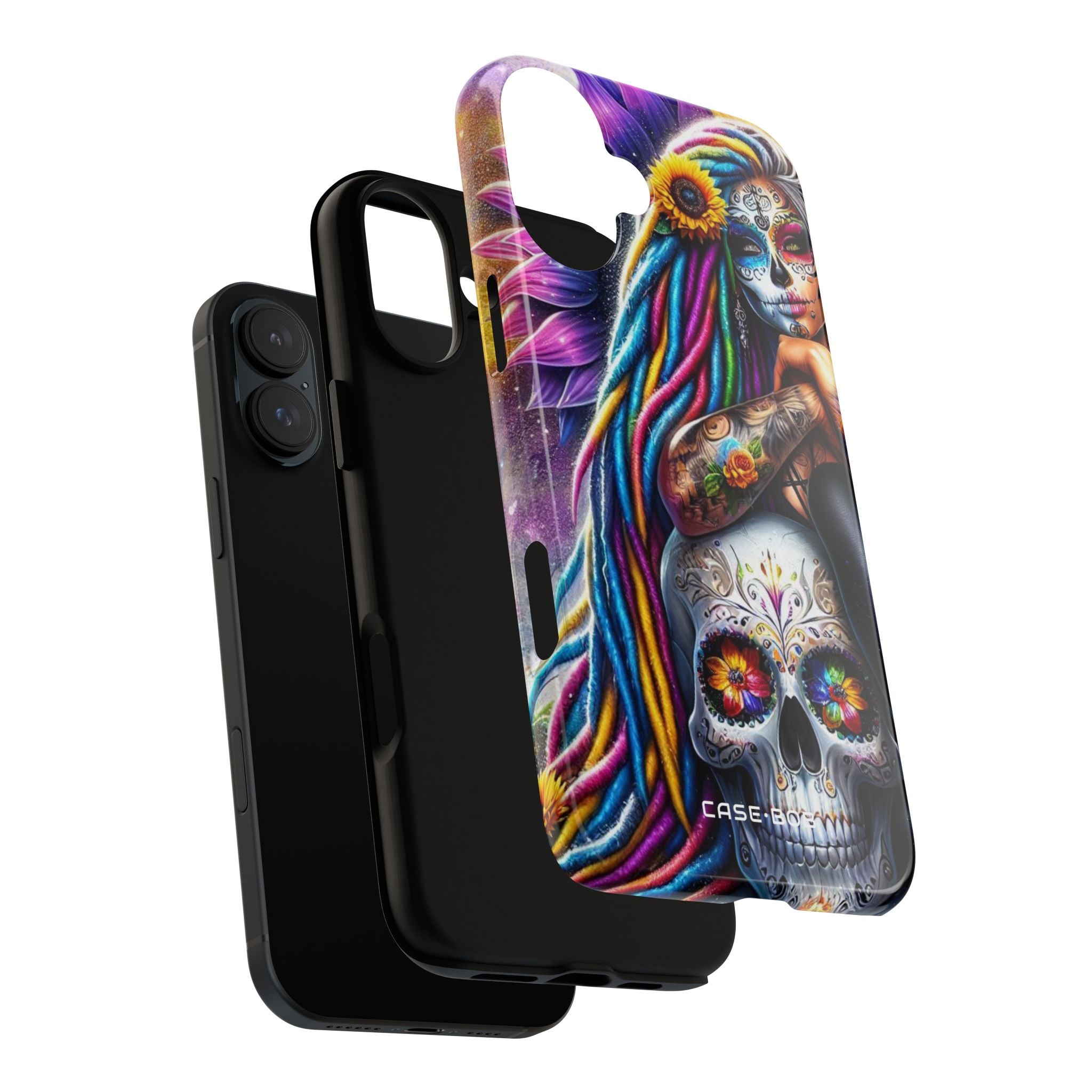 Sugar Skull Halo iPhone 16 Plus Case - Tough