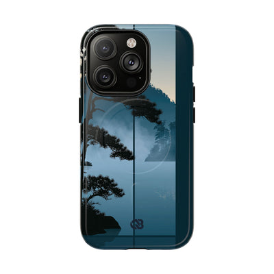 Blue Tough 2.0 Magsafe Phone Case for iPhone - Kyoto Mist Pine