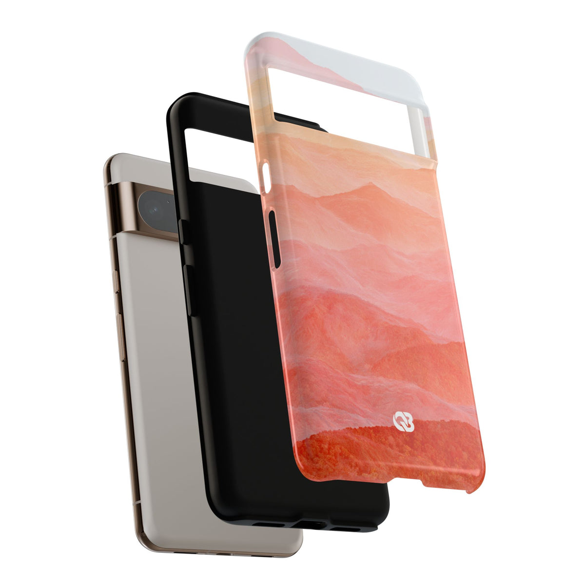 Alpenglow Ridge Vista · Tough Phone Case for Pixel ·  Orange