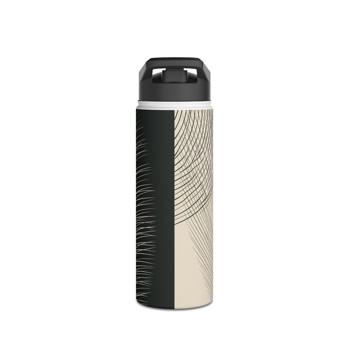 Minimal Frond Study · Insulated Water Bottle · Black