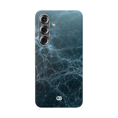 Teal Lite Phone Case for Samsung - Arctic Neural Mesh