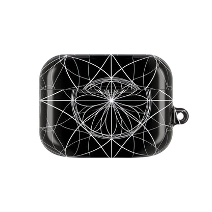 White Mandala Radiance - AirPods Case