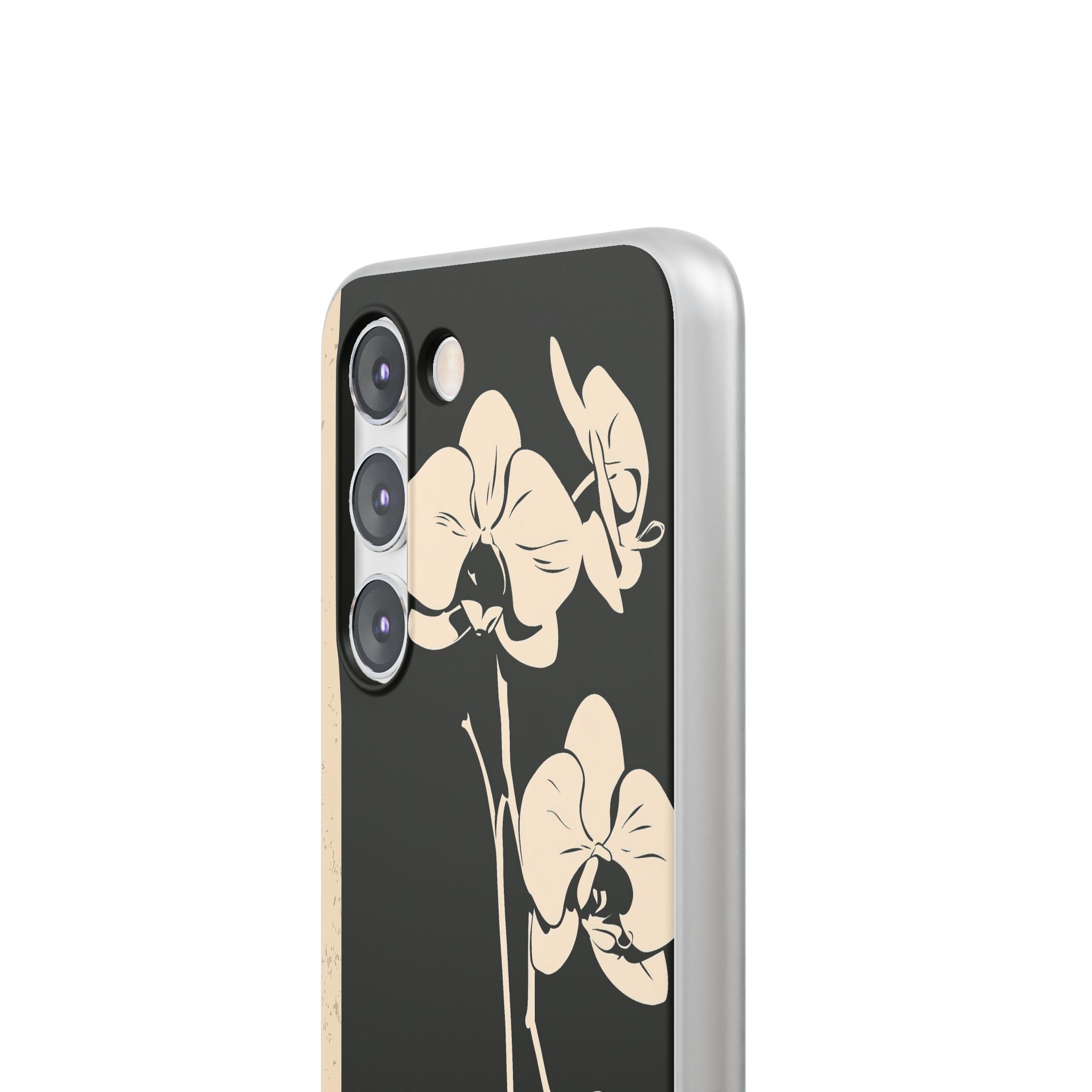 Black Lite Phone Case for Samsung - Obsidian Bone Orchid