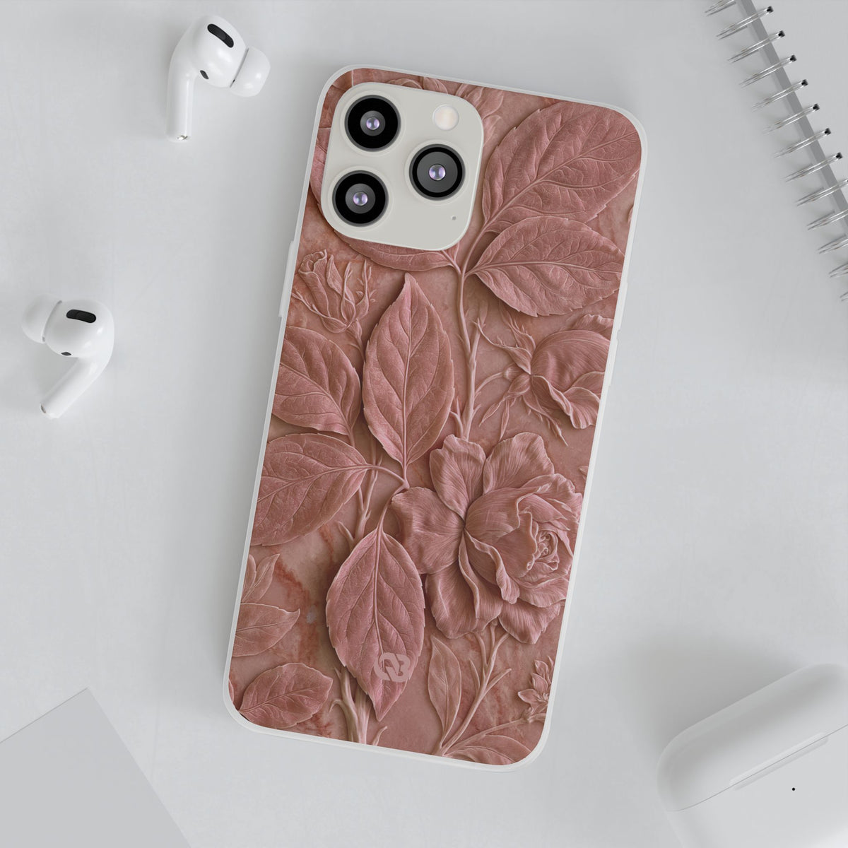 Blush Rose Relief · Lite Phone Case for iPhone ·  Pink