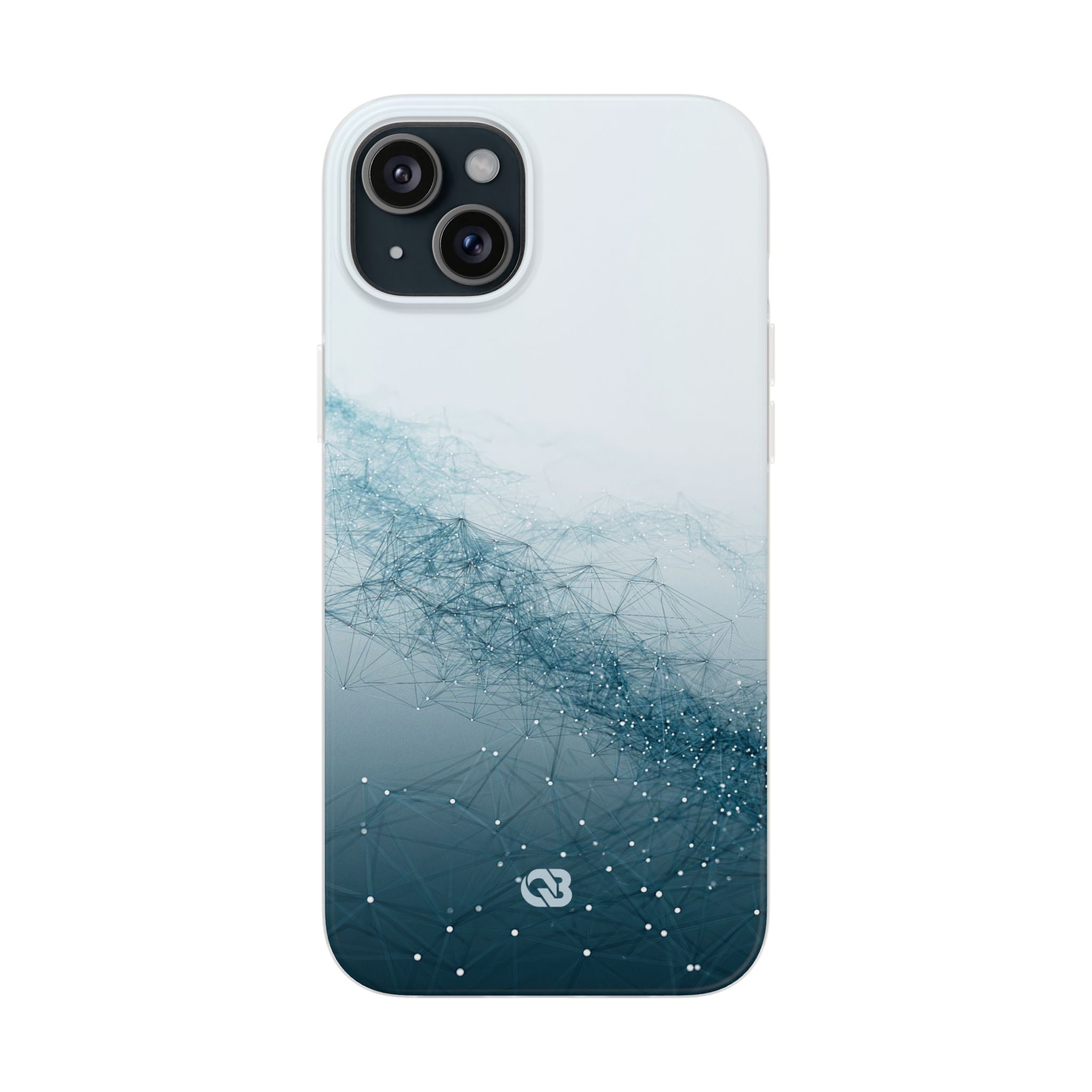 Teal Lite Phone Case for iPhone - Cyan Vector Lattice