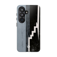 Grey Tough Phone Case for Samsung - Industrial Concrete Void