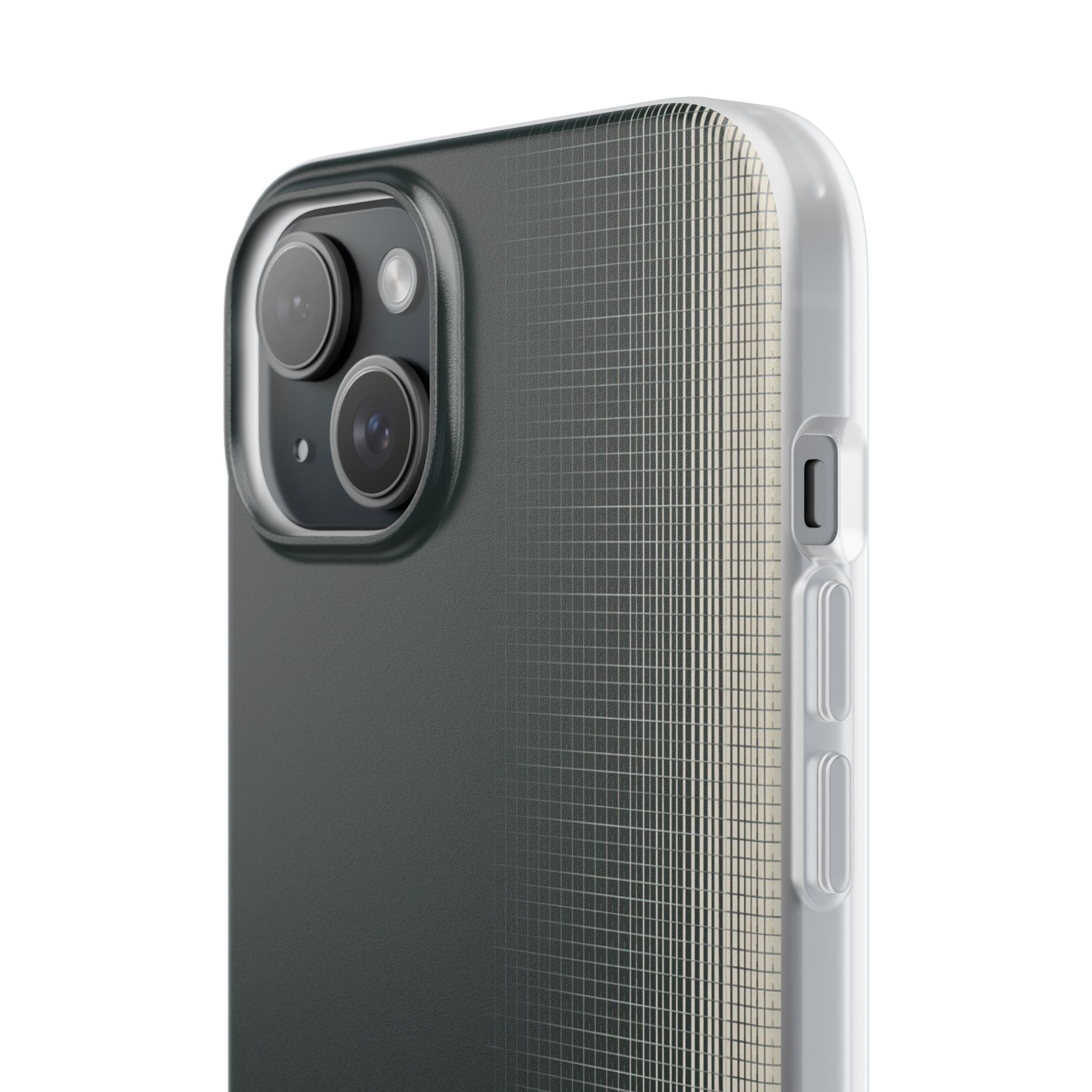 Grey Lite Phone Case for iPhone - Charcoal Tech Grid