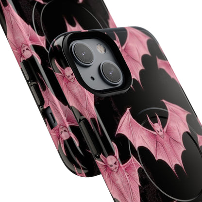 Pink Batwave iPhone 14 Case - Tough+