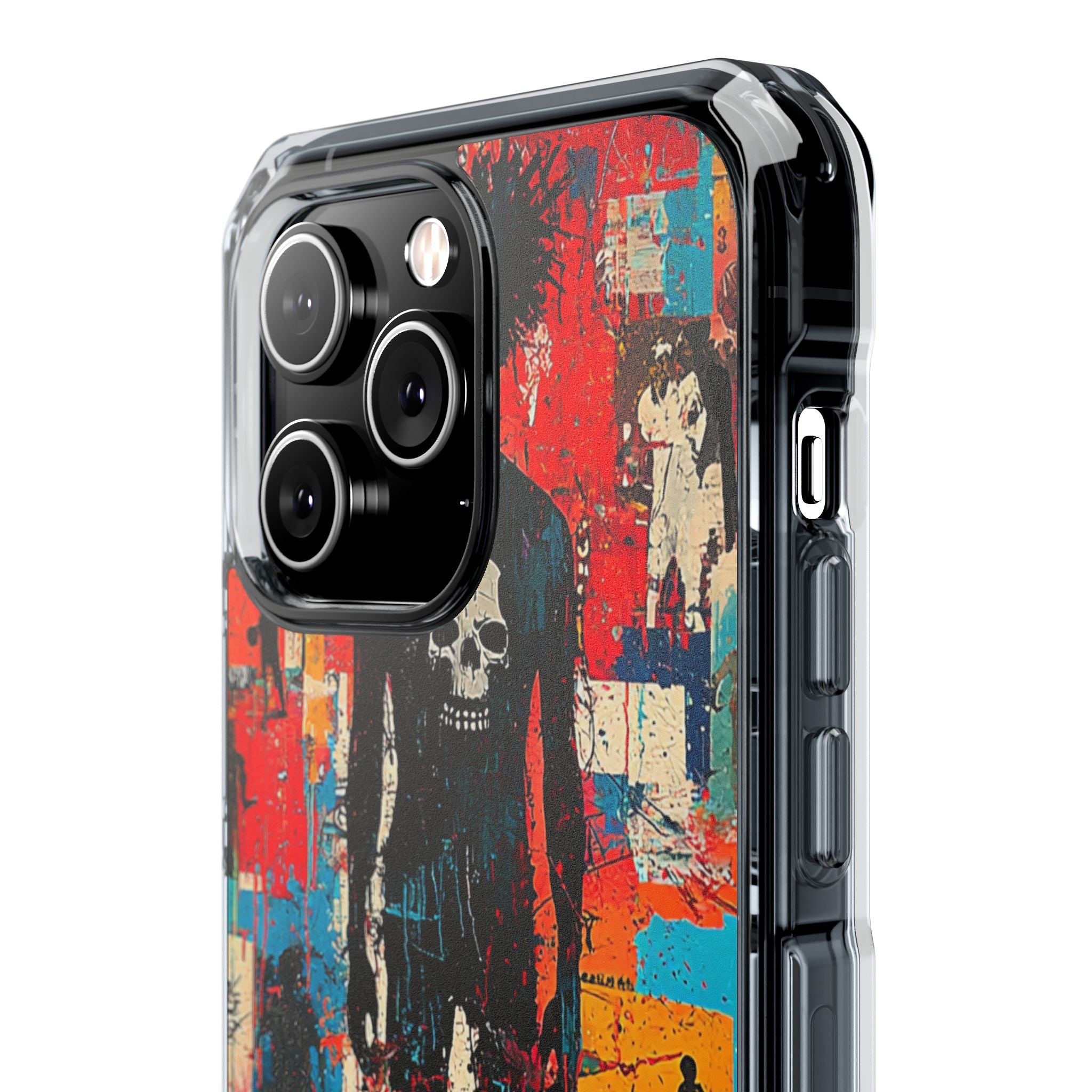 Spiky Skull Silhouette iPhone 14 Pro Max Case - Impact