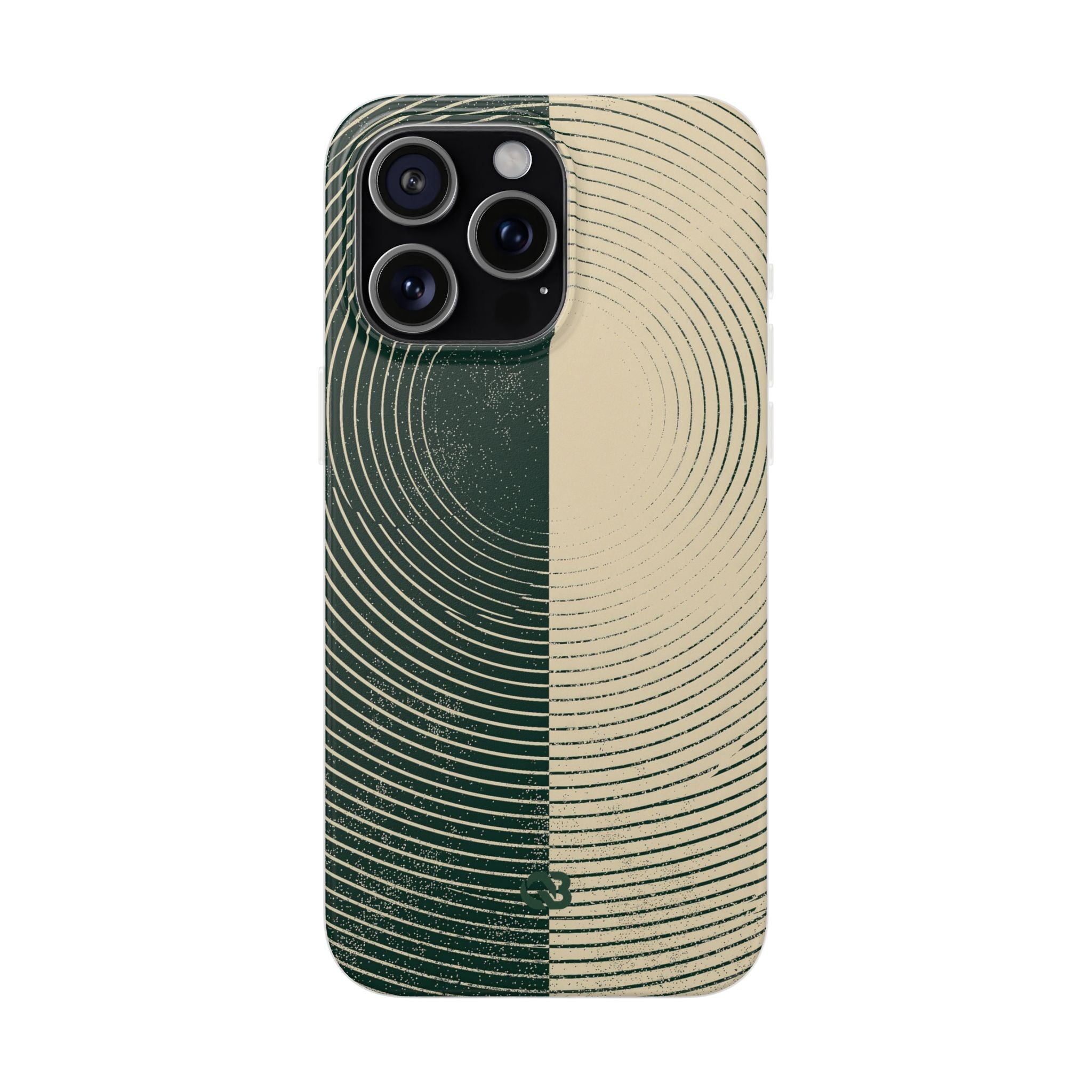Green Lite Phone Case for iPhone - Evergreen Split Grain