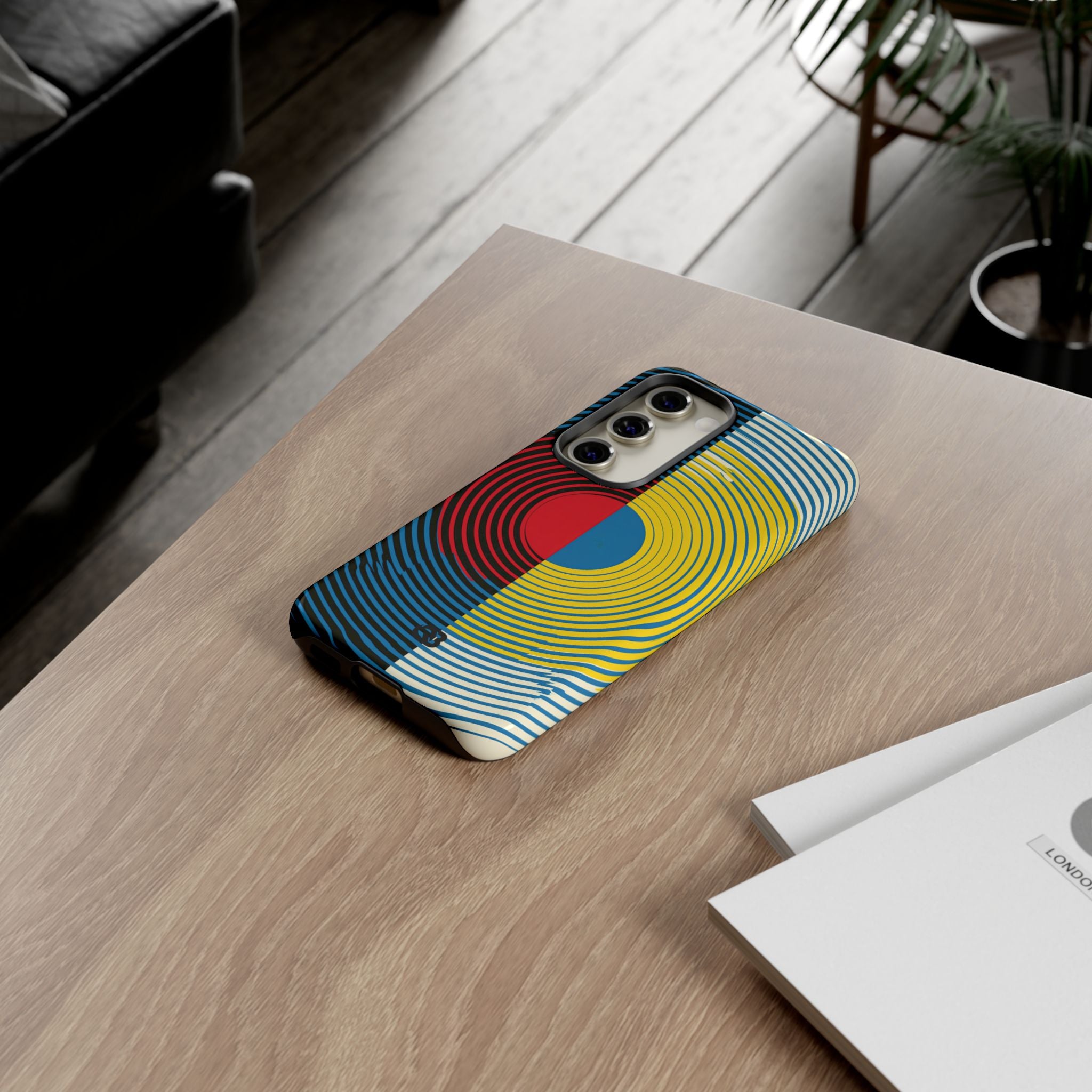 Blue Tough Phone Case for Samsung - Primary Circuit Orbit