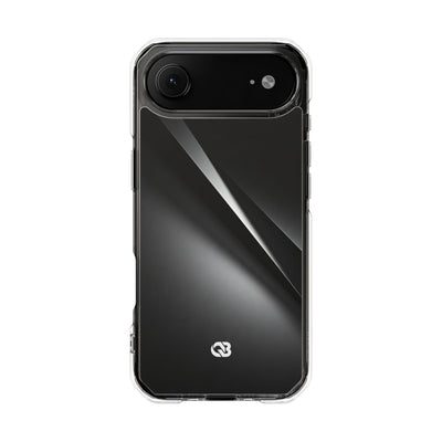 Obsidian Ridge · Clear Impact Magnetic Phone Case for iPhone ·  Black
