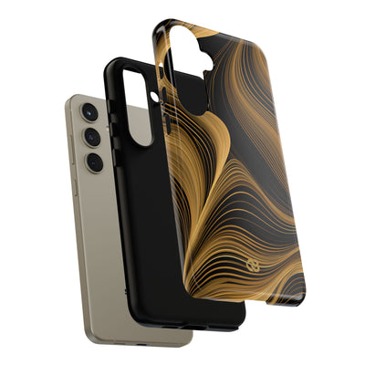 Gold Tough Phone Case for Samsung - Molten Copper Strands