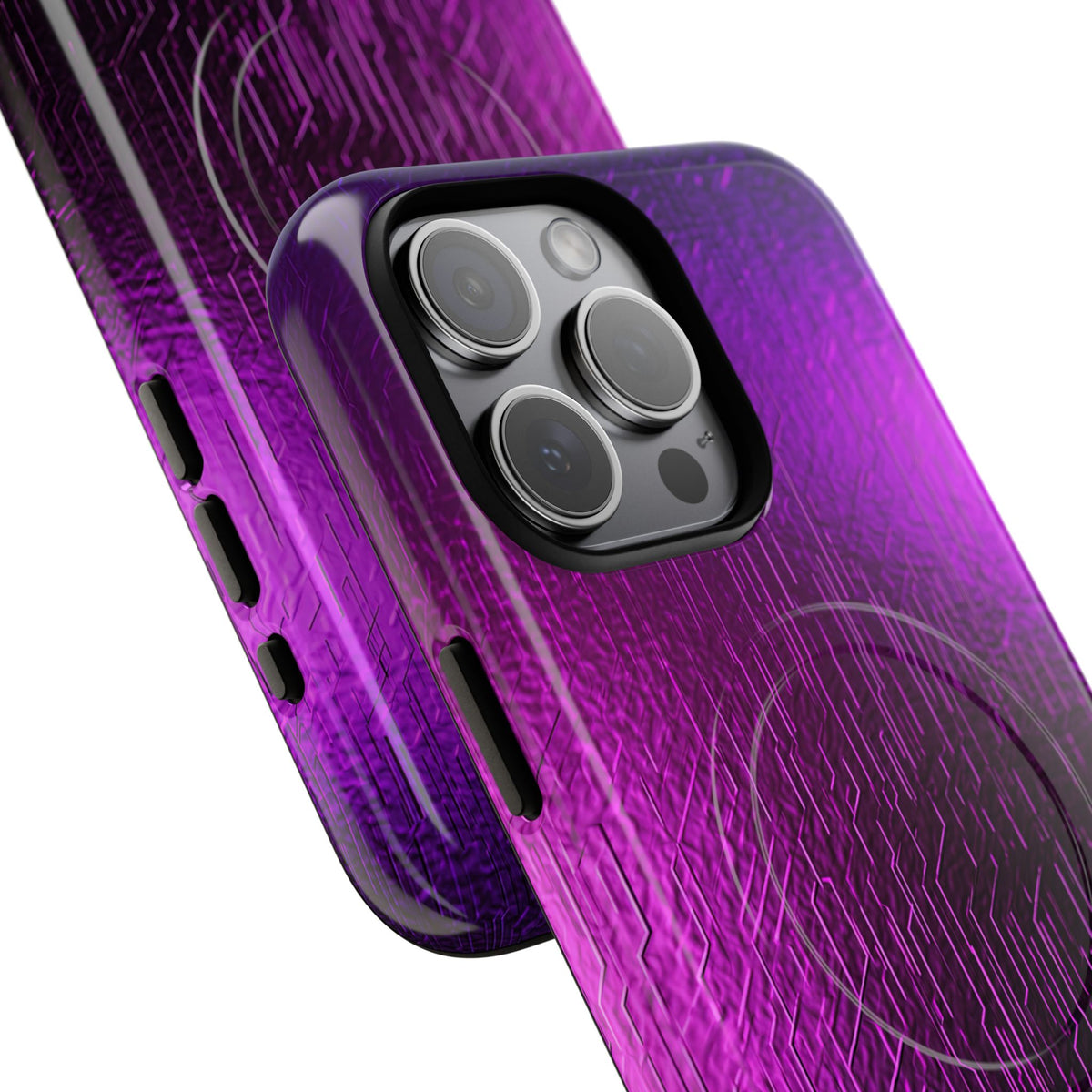 Violet Cyber Circuit · Tough 2.0 Magnetic Phone Case for iPhone · Purple